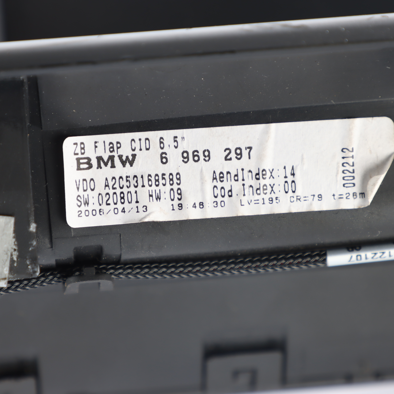 Dashboard Monitor BMW Z4 E85 Onboard Central Information Display