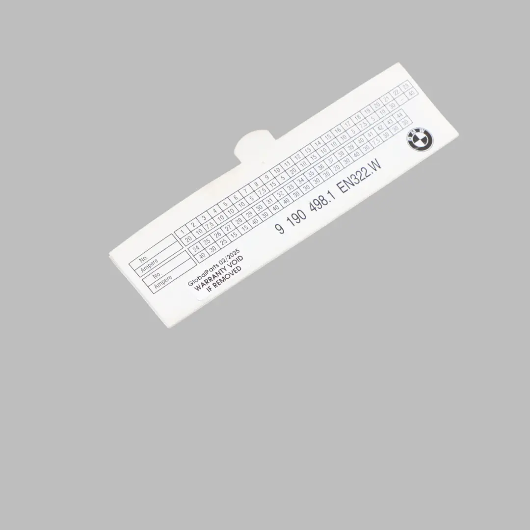 Map Fuse Box Grouping Diagram Card to BMW X5 E70 X6 E71 E72 with Part number 9190498 BMW X5 E70 X6 E71 E72 Map Fuse Box Grouping Diagram Card - SKU 9190498 - Part number 9190498