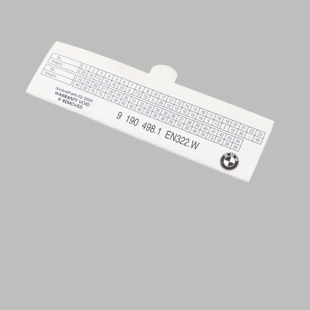 Map Fuse Box Grouping Diagram Card to BMW X5 E70 X6 E71 E72 with Part number 9190498 BMW X5 E70 X6 E71 E72 Map Fuse Box Grouping Diagram Card - SKU 9190498 - Part number 9190498