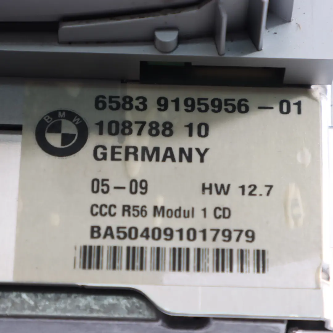 Mini Cooper R55 R56 R57 Navigation Navi Sat Nav Hauptgerät - SKU 9195956-2 - Teilenummer 9195956