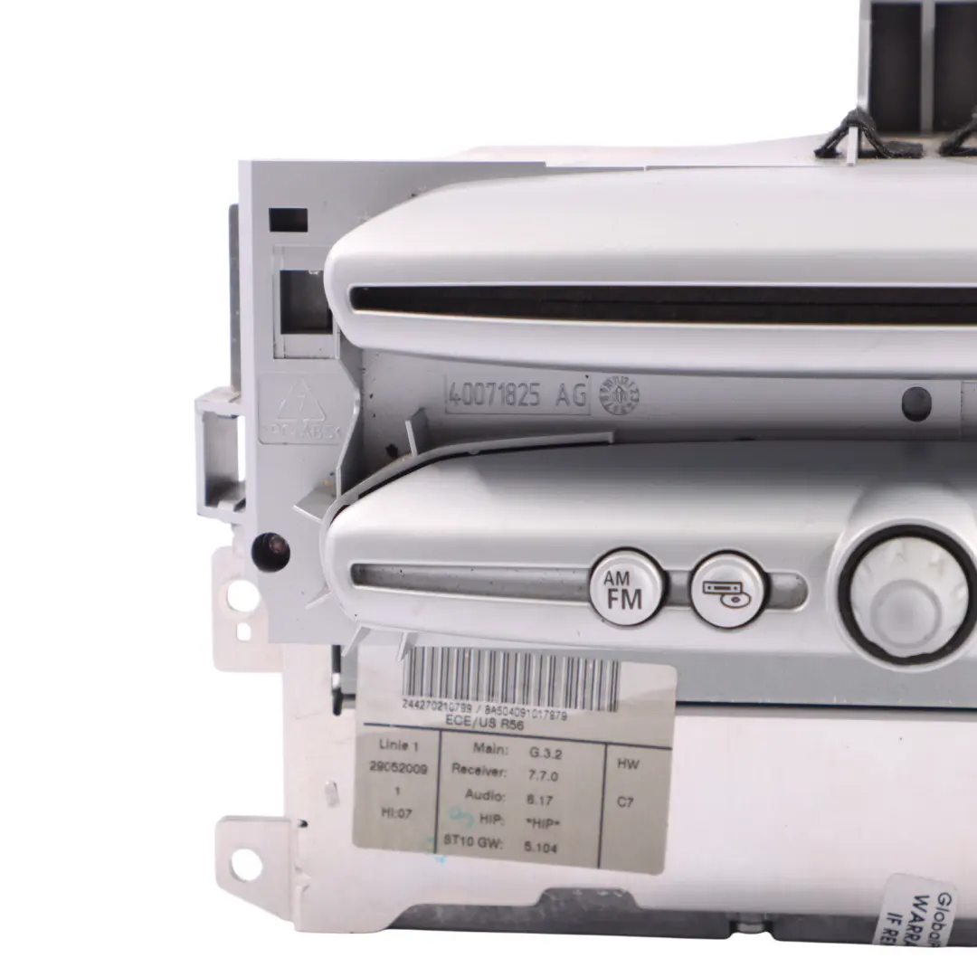 Navegación Unidad Principal Navegación Satélite para Mini Cooper R55 R56 R57 con número de pieza 9195956 Mini Cooper R55 R56 R57 Navegación Unidad Principal Navegación Satélite - SKU 9195956-2 - Número de pieza 9195956