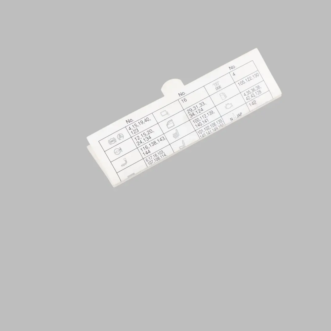 BMW X6 E71 Scheda Mappa Scatola Fusibili Raggruppamento Diagramma - SKU 9207416 - Numero di parte 9207416