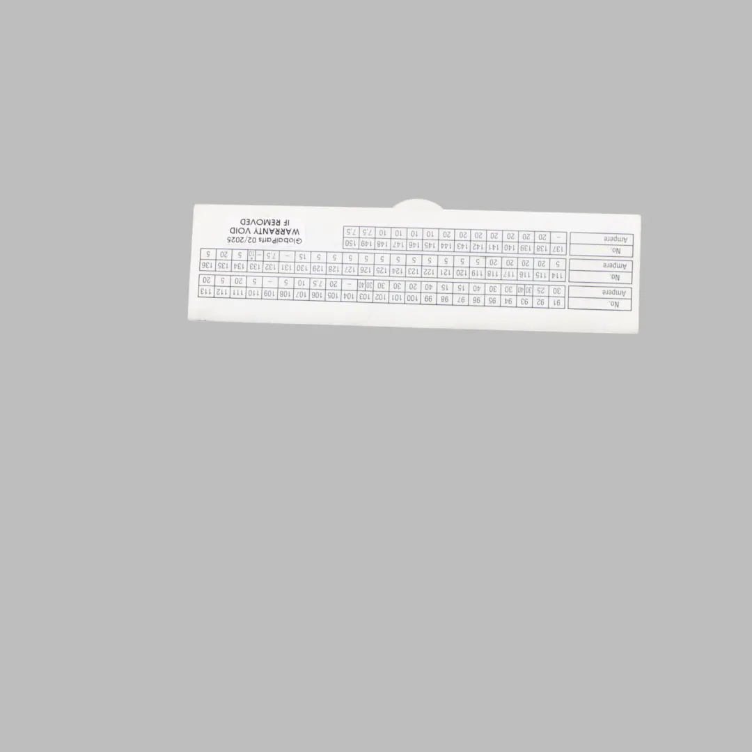 BMW X6 E71 Scheda Mappa Scatola Fusibili Raggruppamento Diagramma - SKU 9207416 - Numero di parte 9207416