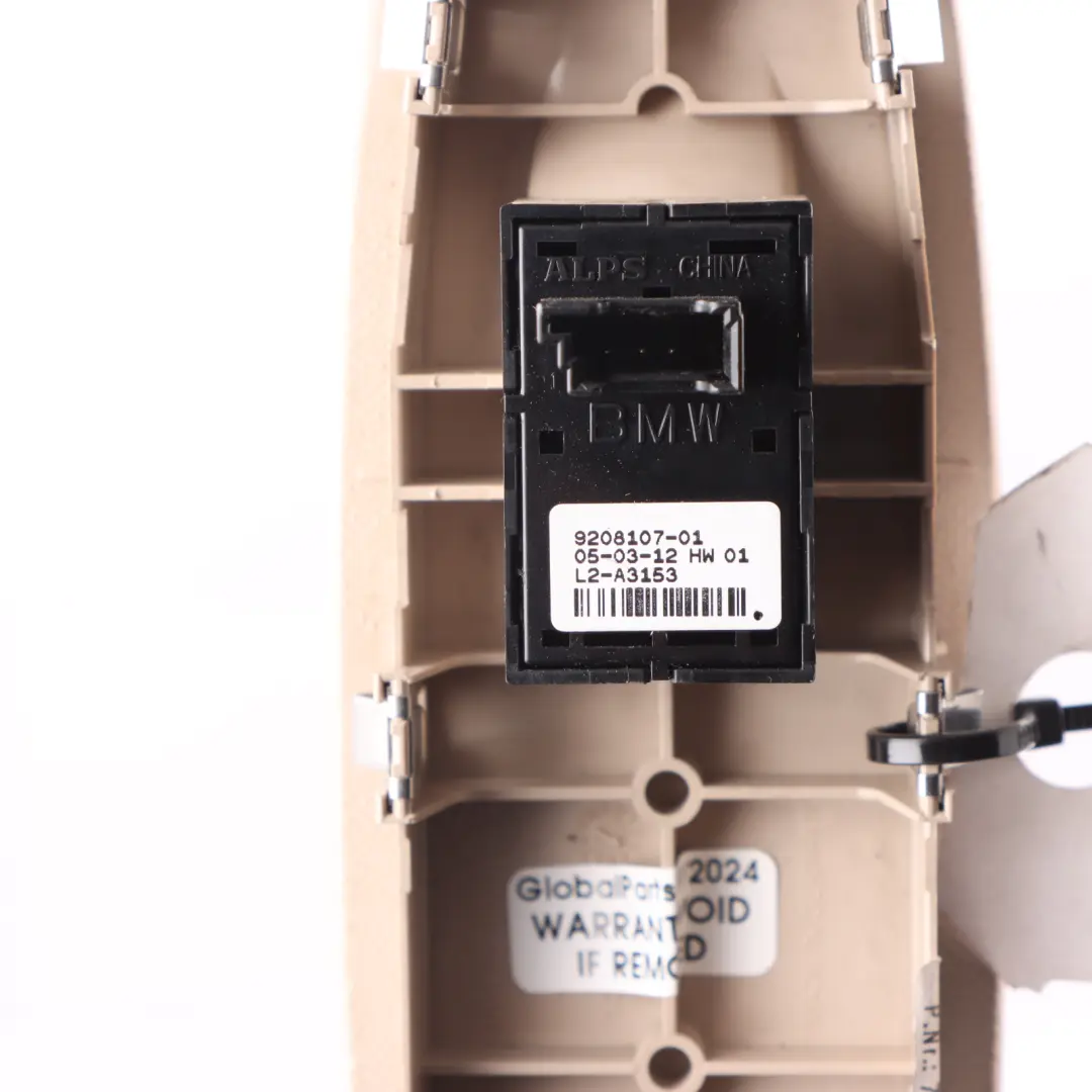 BMW X1 F20 Panel Przycisk Przełącznik Podnośnika Szyb Pasażera - SKU 9208107-6 - Numer Części 9208107