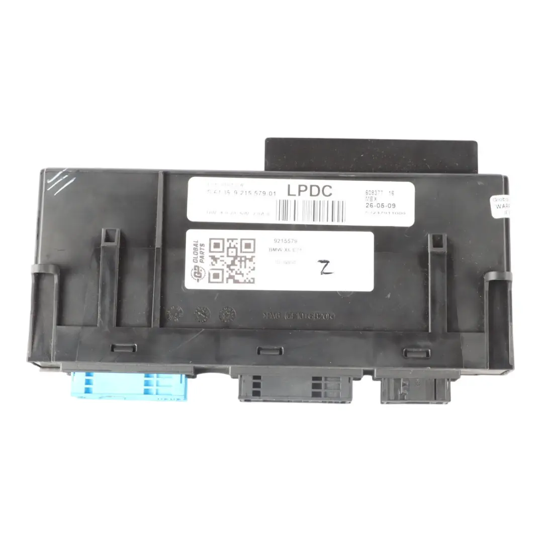 ECU Body Control Module Junction Box PL4 JBBFEIIIR to BMW X6 E71 with Part number 9215579 BMW X6 E71 ECU Body Control Module Junction Box PL4 JBBFEIIIR - SKU 9215579 - Part number 9215579