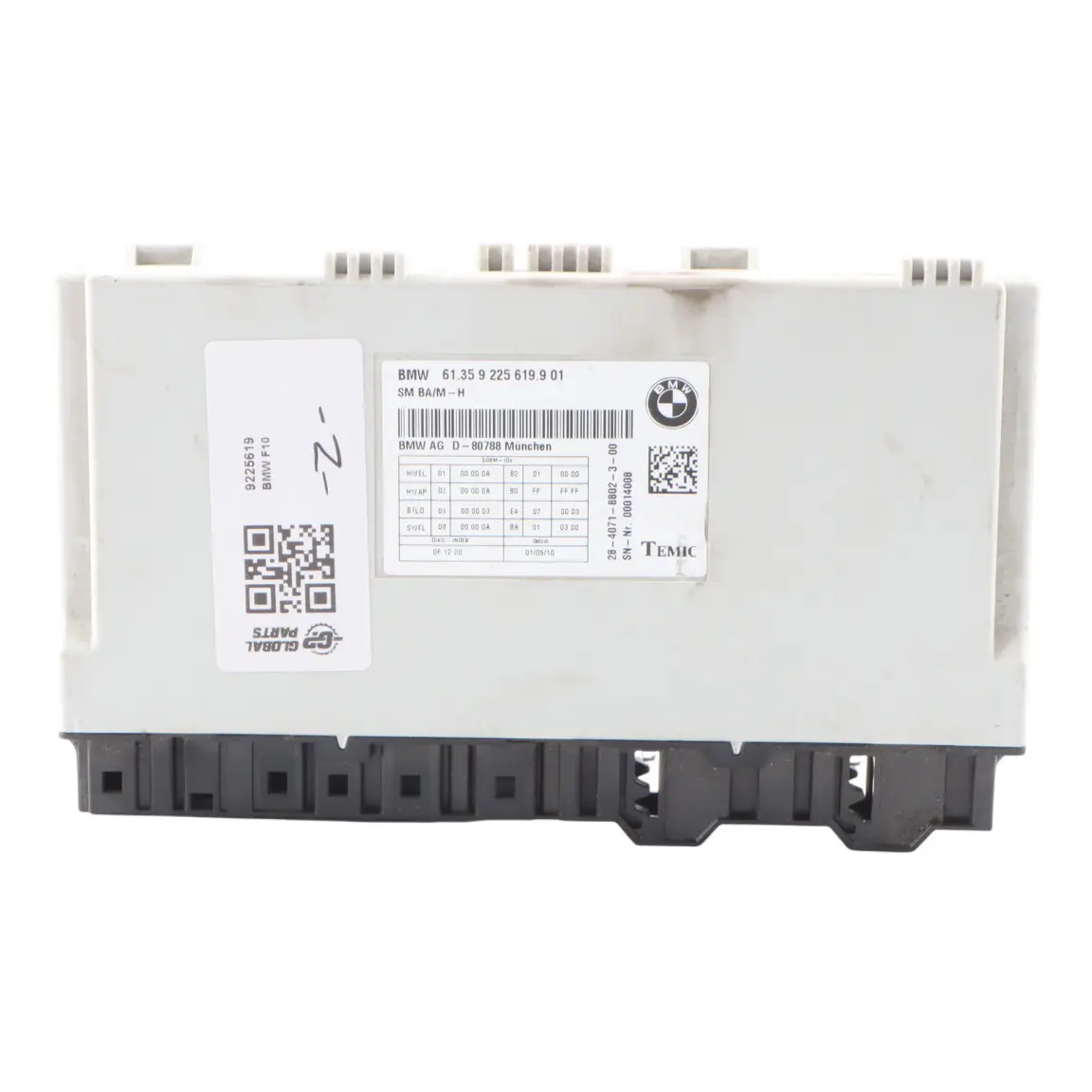 BMW F10 Electronic Front Seat Memory Module Control Unit ECU 9225619