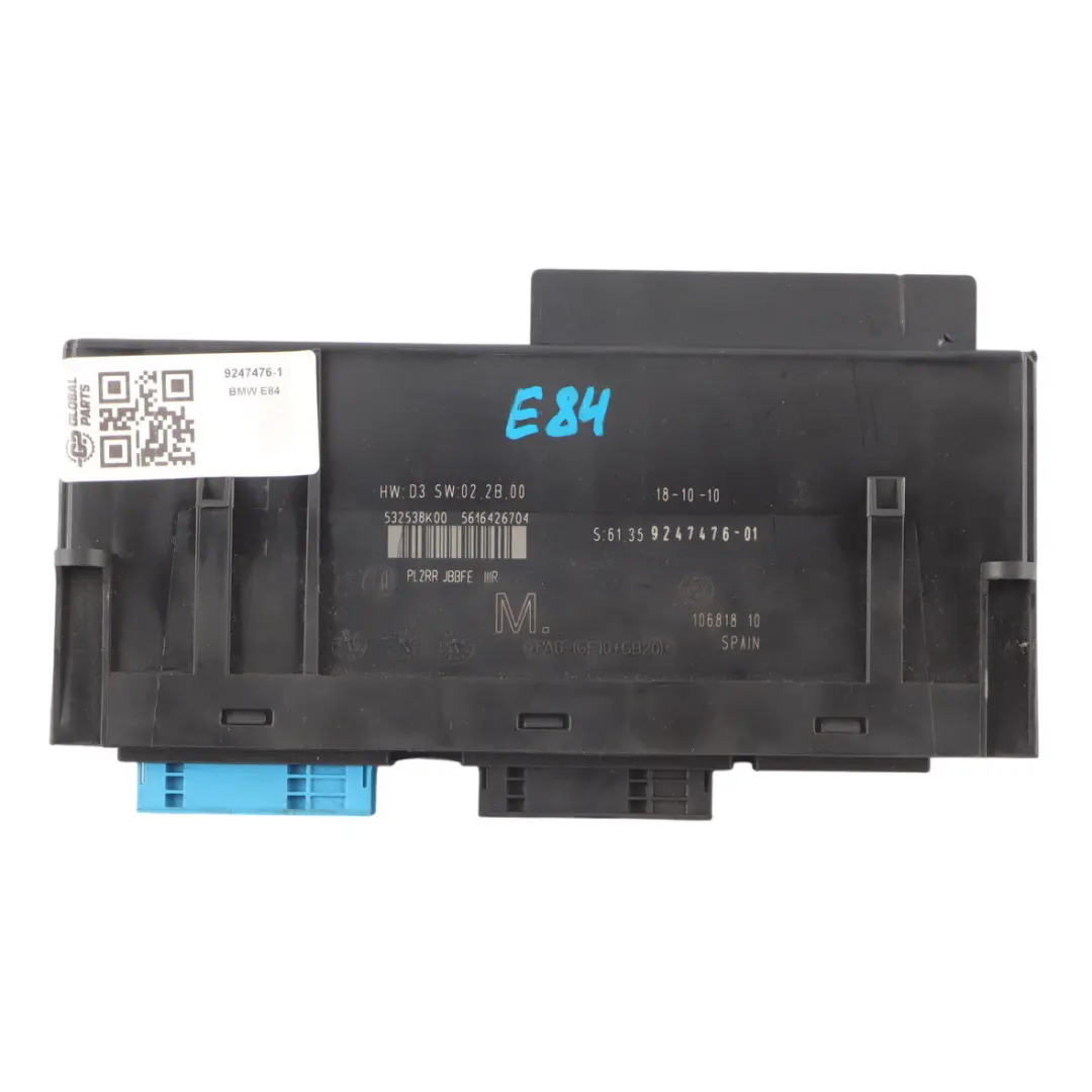 Body Comfort Control Module Unit CCM BCM to BMW E84 LCI with Part number 9247476 BMW E84 LCI Body Comfort Control Module Unit CCM BCM - SKU 9247476-1 - Part number 9247476