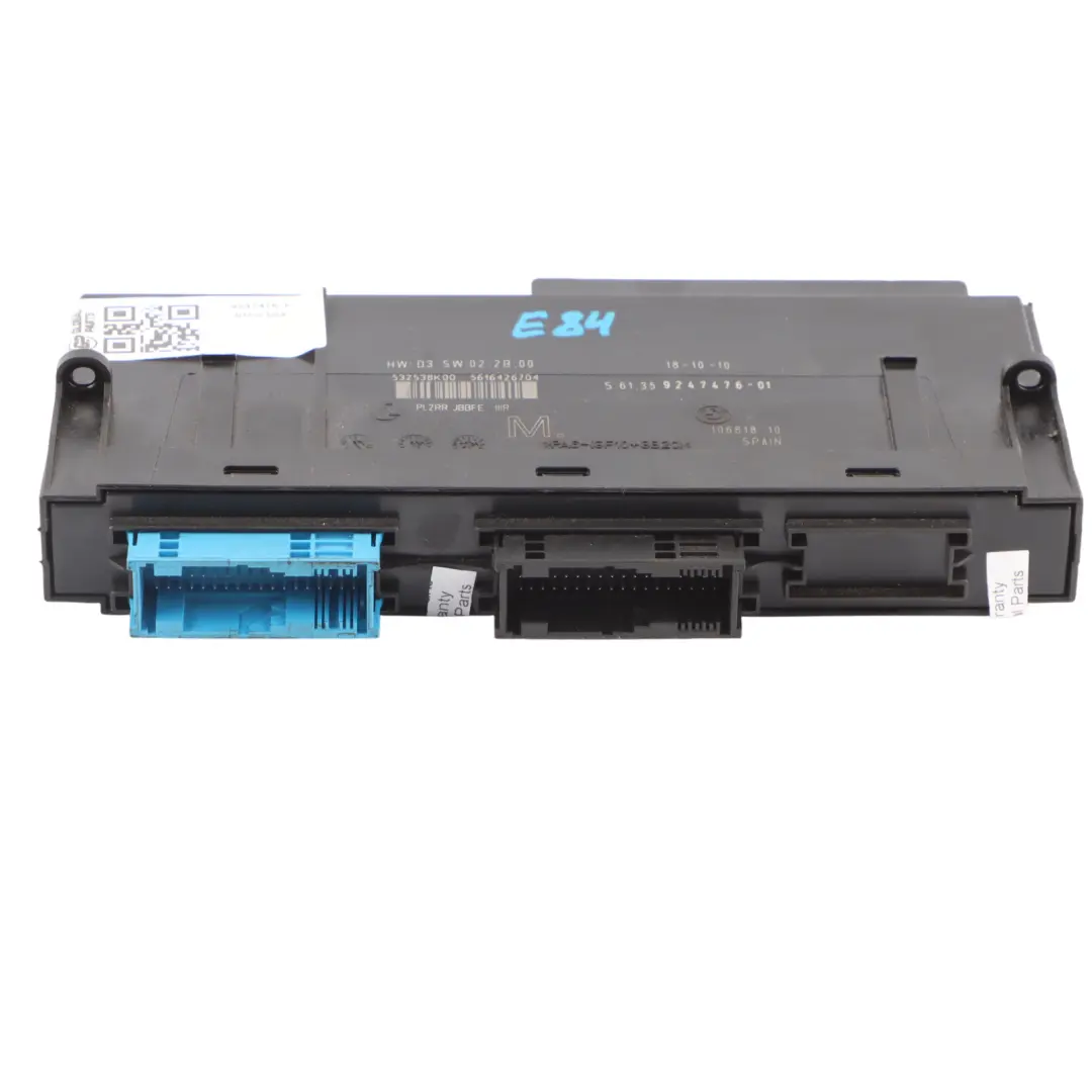 Body Comfort Control Module Unit CCM BCM to BMW E84 LCI with Part number 9247476 BMW E84 LCI Body Comfort Control Module Unit CCM BCM - SKU 9247476-1 - Part number 9247476