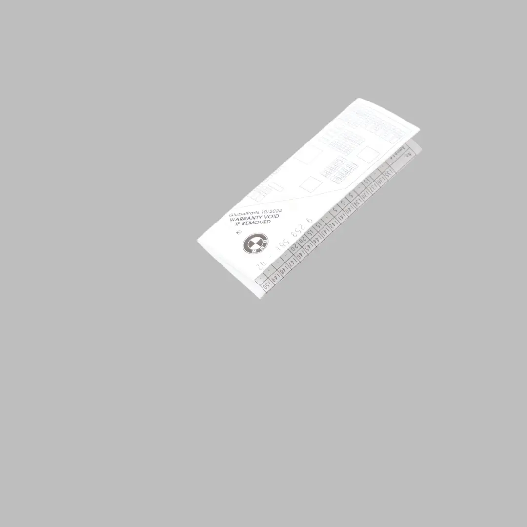 BMW X3 F25 Map Card Fuse Box Grouping Diagram - SKU 9259581 - Part number 9259581