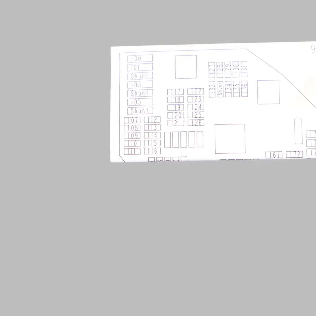 BMW X3 F25 Map Card Fuse Box Grouping Diagram - SKU 9259581 - Part number 9259581