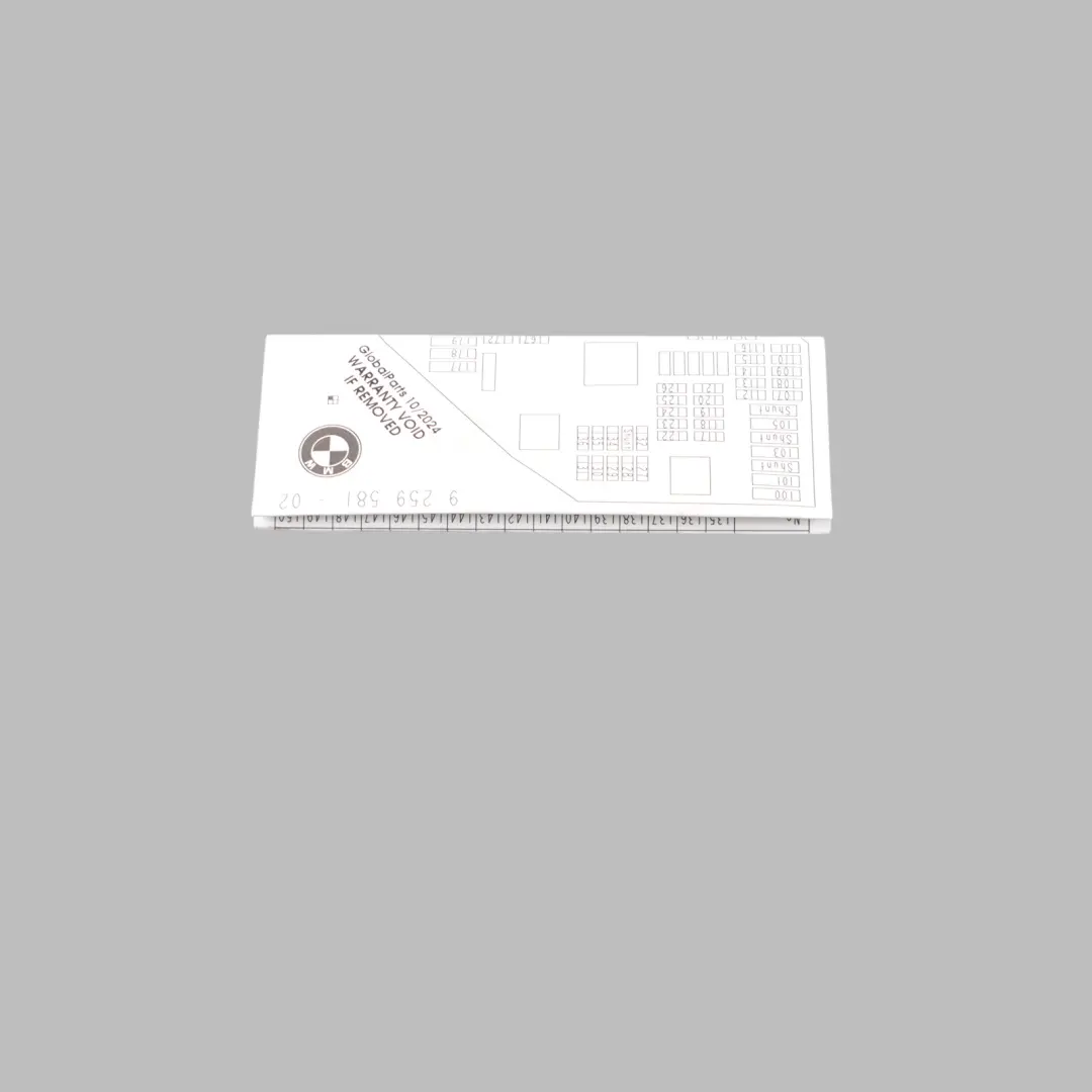 BMW X3 F25 Map Card Fuse Box Grouping Diagram - SKU 9259581 - Part number 9259581