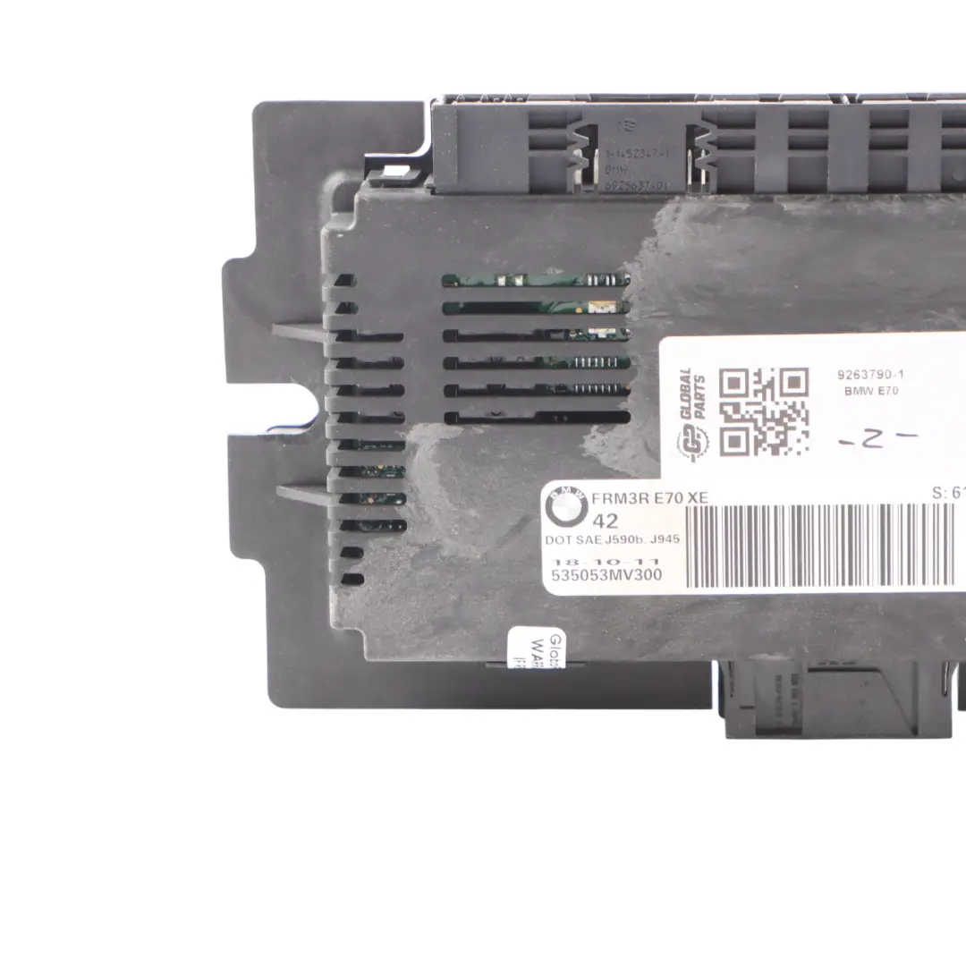 BMW X5 E70 LCI Modul command éclairage xénon espace piéton LEAR FRM3R XE - SKU 9263790-1 - Numéro de pièce 9263790