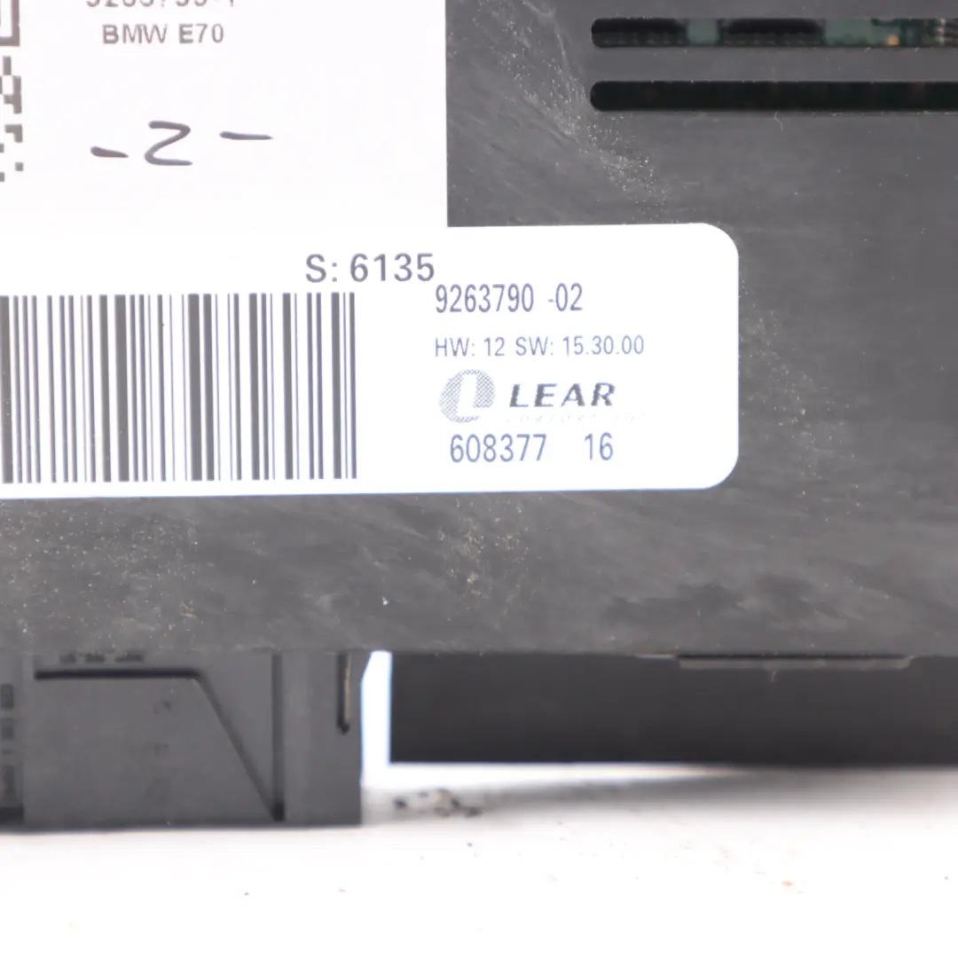 BMW X5 E70 LCI Modul command éclairage xénon espace piéton LEAR FRM3R XE - SKU 9263790-1 - Numéro de pièce 9263790