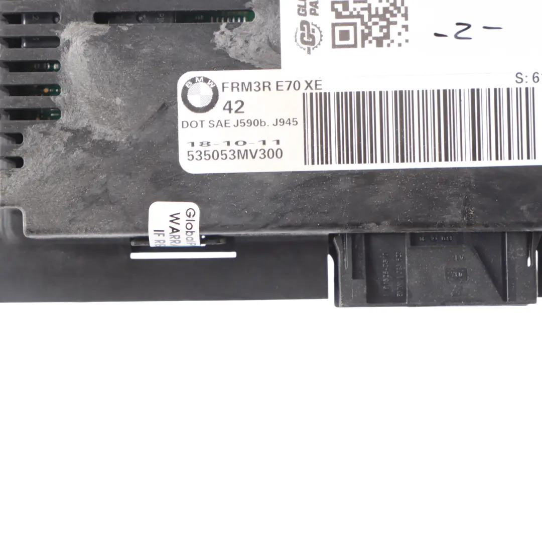 BMW X5 E70 LCI Modul command éclairage xénon espace piéton LEAR FRM3R XE - SKU 9263790-1 - Numéro de pièce 9263790