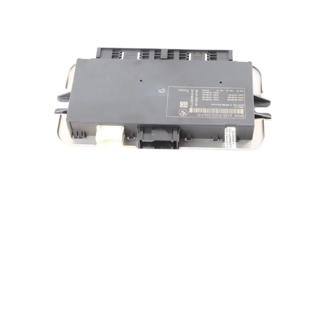 BMW F07 Gran Tourismo FRMIII Module Commande D'Éclairage Plancher Phares - SKU 9274276 - Numéro de pièce 9274276