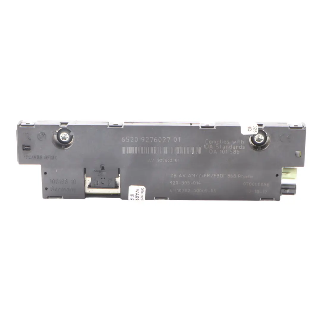 BMW F07 Gran Tourismo Antenna Aerial Amplifier Signal Booster - SKU 9276027 - Part number 9276027