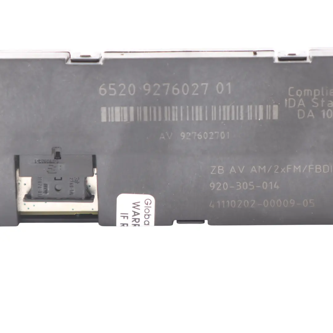 BMW F07 Gran Tourismo Antenna Aerial Amplifier Signal Booster - SKU 9276027 - Part number 9276027