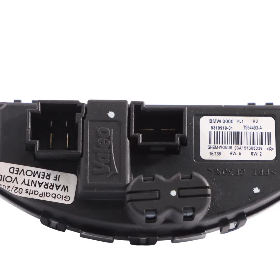 BMW F20 F21 F30 F31 F32 Heater Control Blower Fan Regulator Resistor 9319919 - SKU 9276112 - Part number 9276112