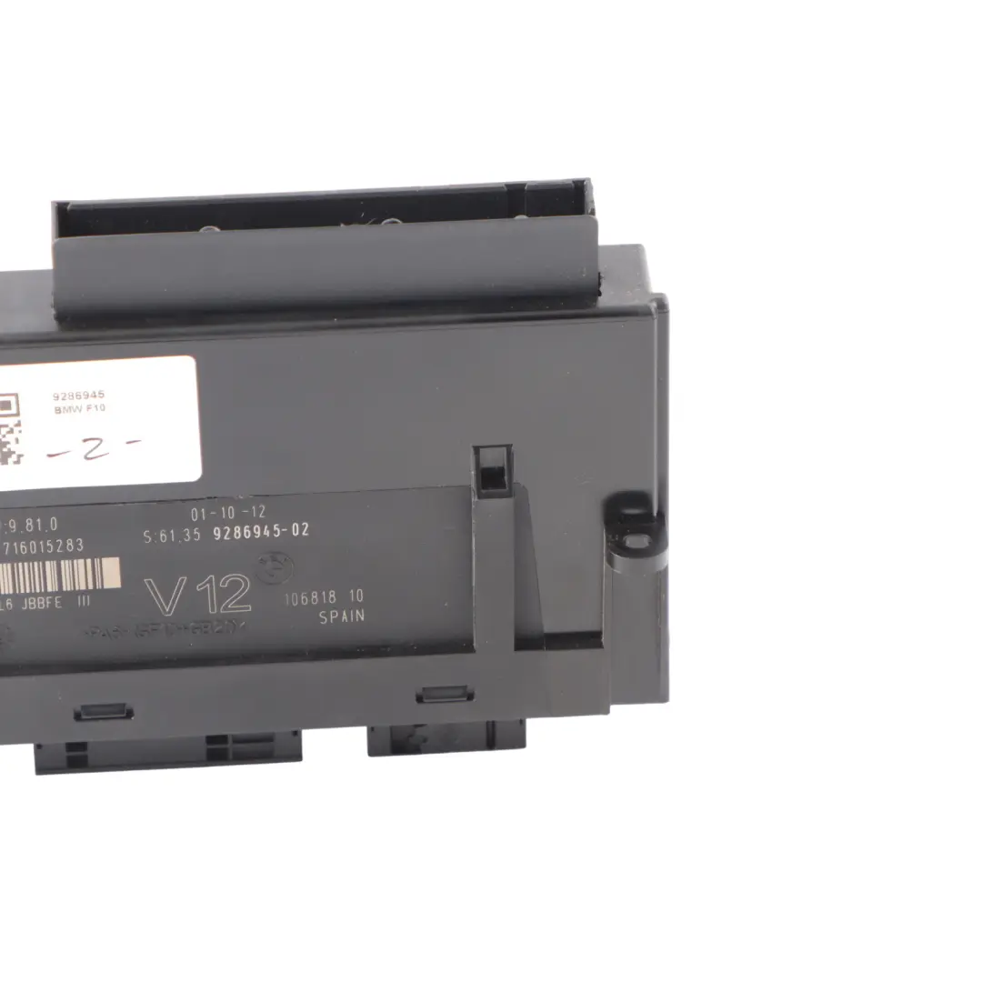 Unidad De Control Confort BMW F06 F10 F11 F12 F13 Caja De Conexiones para con número de pieza 9286945 Unidad De Control Confort BMW F06 F10 F11 F12 F13 Caja De Conexiones - SKU 9286945 - Número de pieza 9286945