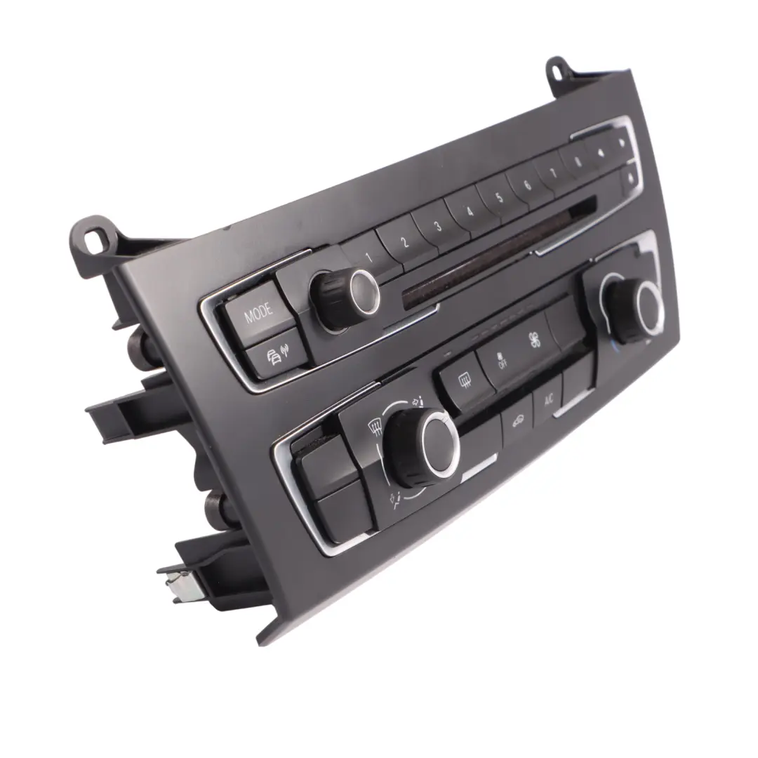 A/C Air Conditioning Radio Audio FBM Control Unit Panel to BMW F20 F21 with Part number 9287334 BMW F20 F21 A/C Air Conditioning Radio Audio FBM Control Unit Panel - SKU 9287334-3 - Part number 9287334
