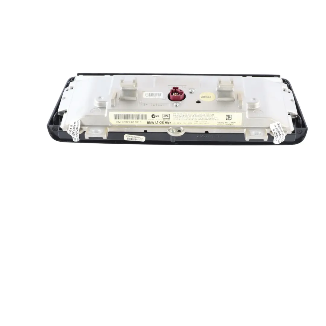 Display Screen BMW F20 F21 F22 Central Information Infotainment 8,8" 9387548 to with Part number 9292246 Display Screen BMW F20 F21 F22 Central Information Infotainment 8,8" 9387548 - SKU 9292246 - Part number 9292246
