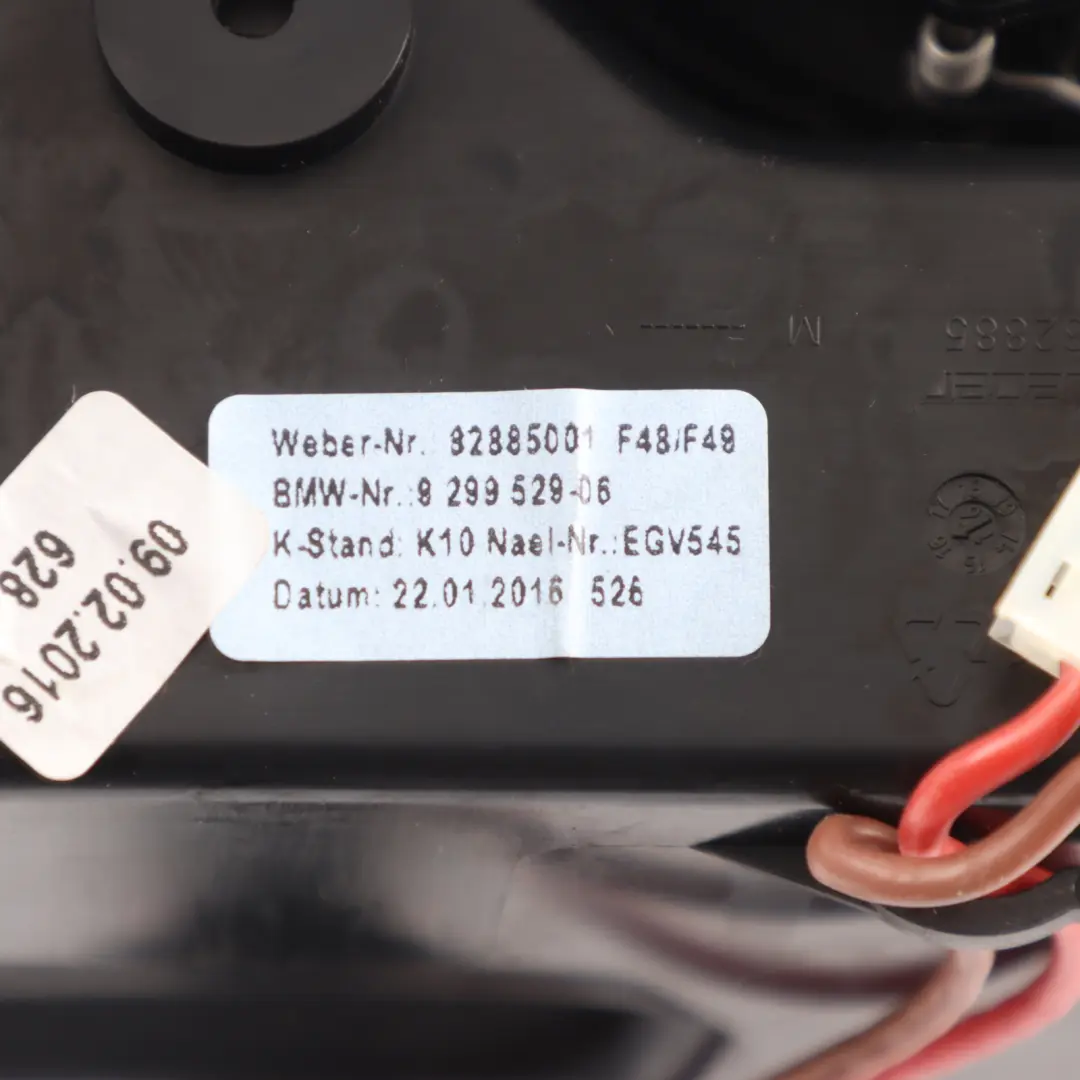 Cup Holder BMW F39 F48 Center Console Roller Slide Shade Black - SKU 9299529 - Part number 9299529