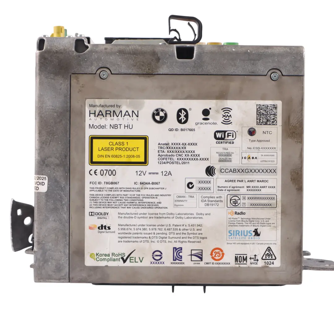  Module navigation BMW F10 F20 F22 F30 F32 Nav DAB Unité principale haute - SKU 9318750-1 - Numéro de pièce 9318750