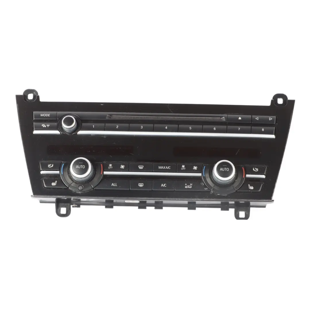 A/C Climate Control Panel Radio Air Conditioning Switch Unit to BMW F07 GT with Part number 9328419 BMW F07 GT A/C Climate Control Panel Radio Air Conditioning Switch Unit - SKU 9328419-2 - Part number 9328419