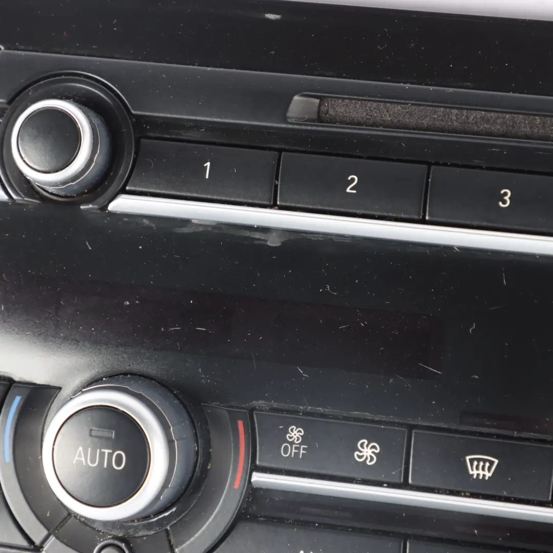 A/C Climate Control Panel Radio Air Conditioning Switch Unit to BMW F07 GT with Part number 9328419 BMW F07 GT A/C Climate Control Panel Radio Air Conditioning Switch Unit - SKU 9328419-2 - Part number 9328419