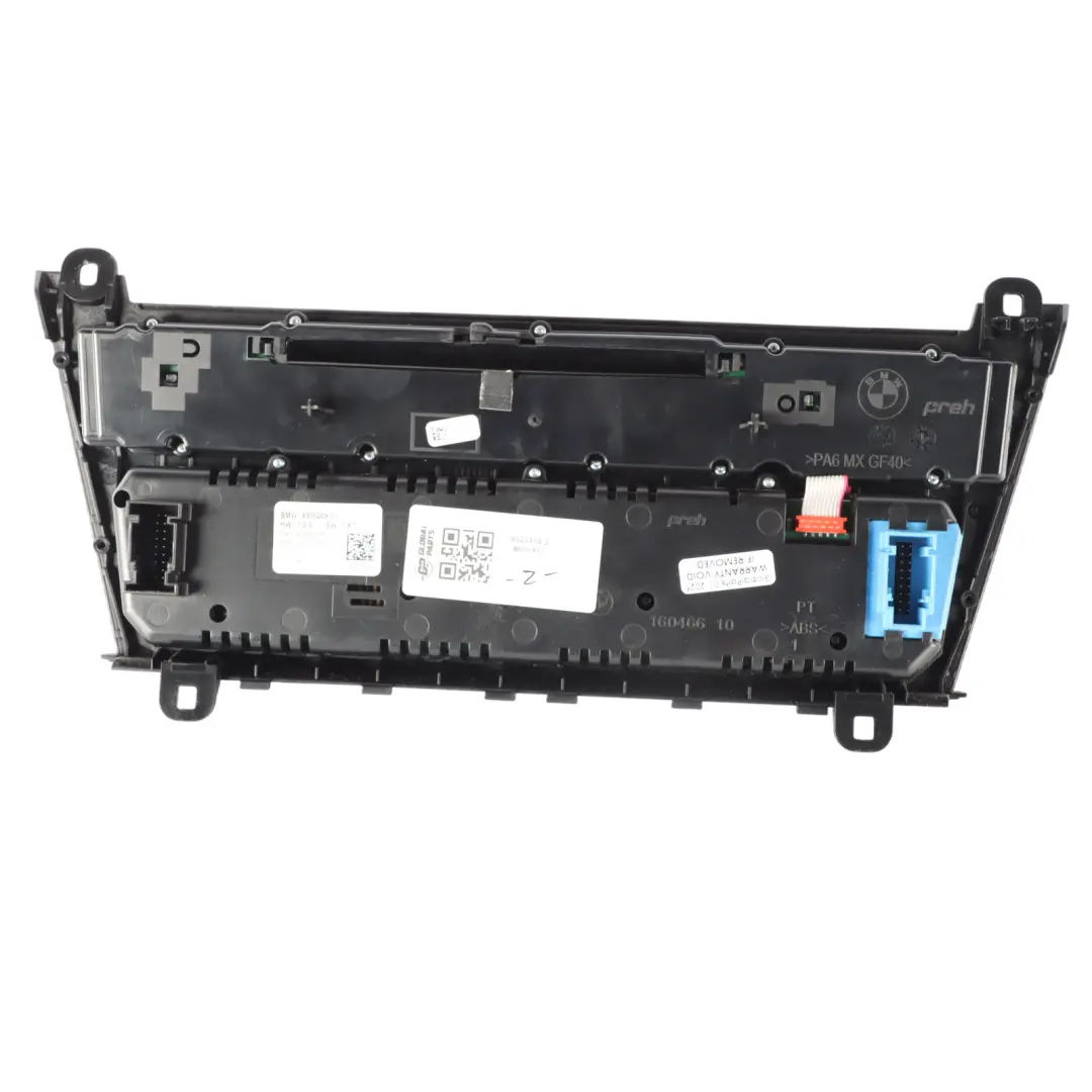 A/C Climate Control Panel Radio Air Conditioning Switch Unit to BMW F07 GT with Part number 9328419 BMW F07 GT A/C Climate Control Panel Radio Air Conditioning Switch Unit - SKU 9328419-2 - Part number 9328419