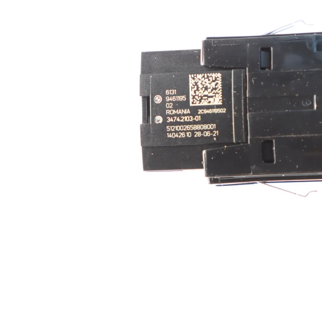 Interruptor Advertencia Peligro Botón Luz Emergencia para Mini Cooper F55 F56 con número de pieza 9461195 Mini Cooper F55 F56 Interruptor Advertencia Peligro Botón Luz Emergencia - SKU 9461195 - Número de pieza 9461195