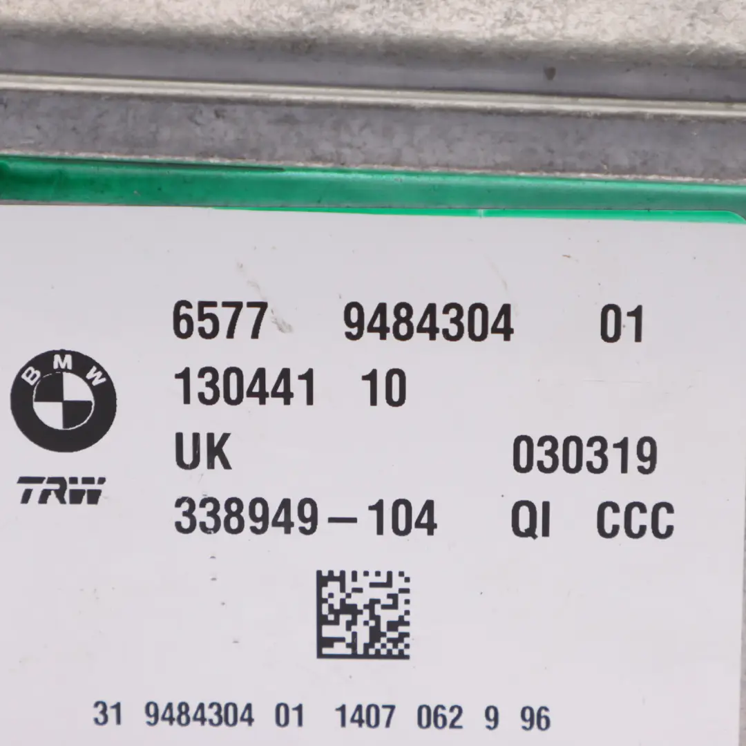 Module ECU Mini F54 F55 F56 F57 F60 Crash Control Unit Module to Air with Part number 9484304 Air Module ECU Mini F54 F55 F56 F57 F60 Crash Control Unit Module - SKU 9484304 - Part number 9484304