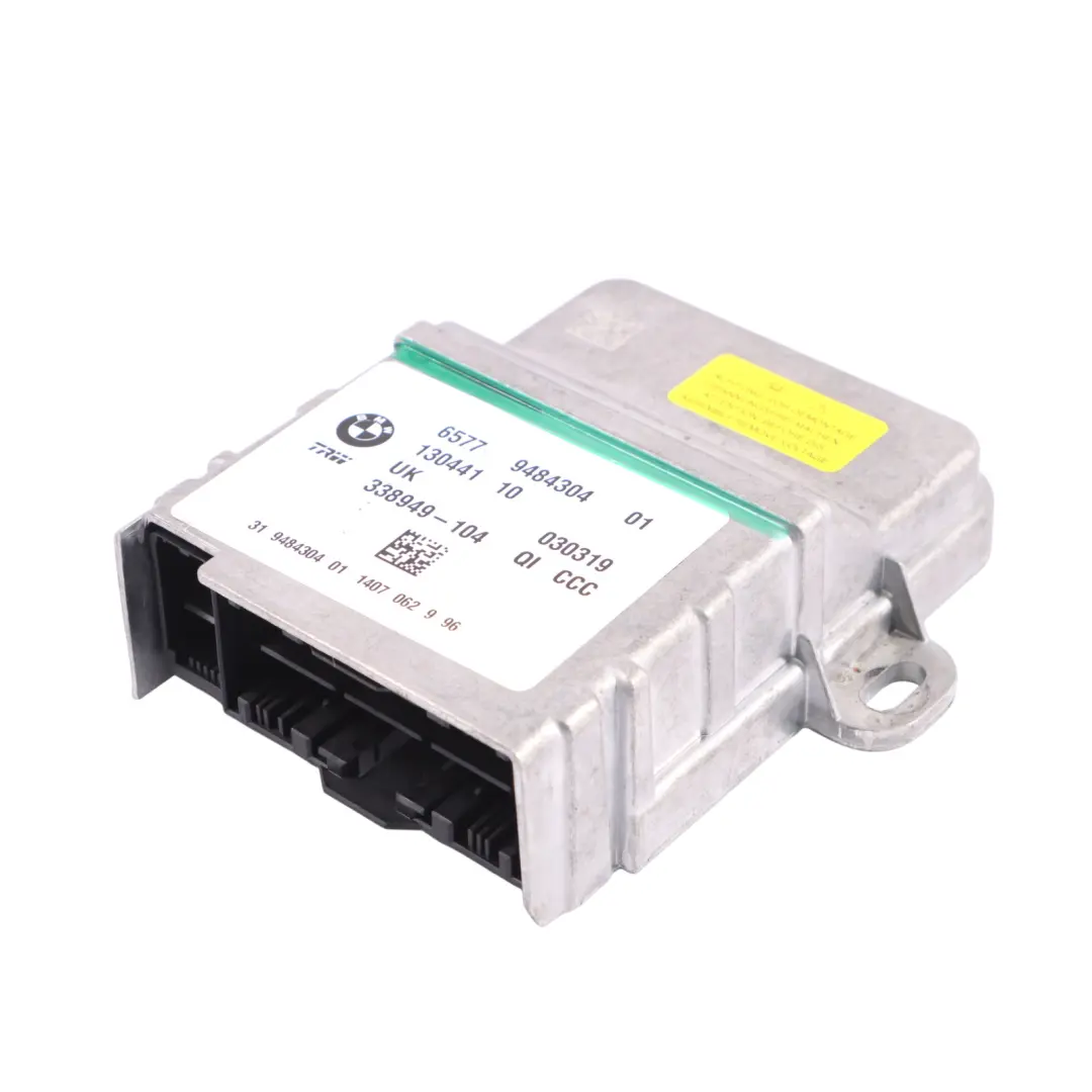 Module ECU Mini F54 F55 F56 F57 F60 Crash Control Unit Module to Air with Part number 9484304 Air Module ECU Mini F54 F55 F56 F57 F60 Crash Control Unit Module - SKU 9484304 - Part number 9484304
