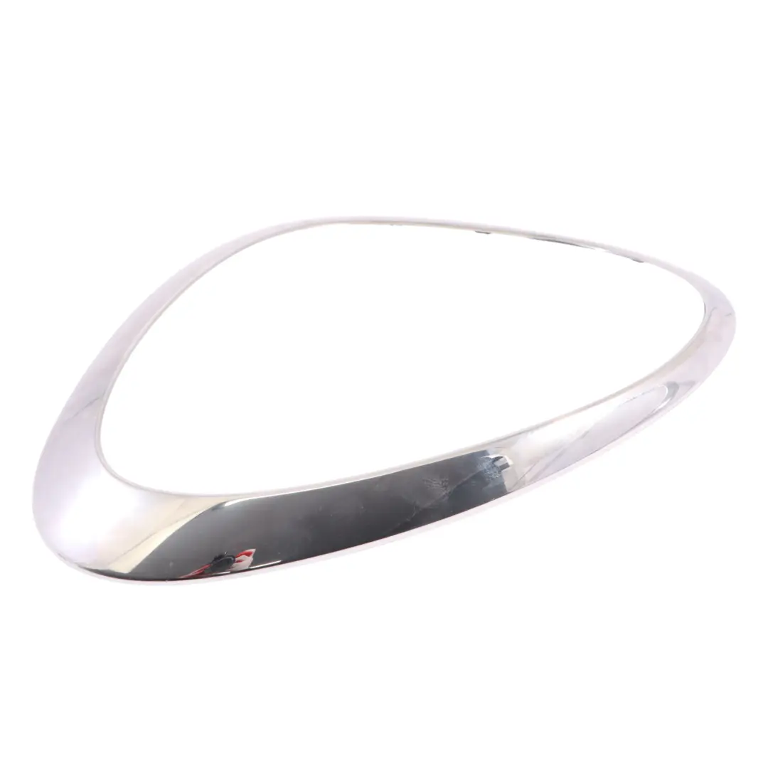 Anello copertura cromata faro anteriore sinistro per Mini Cooper R60 R61 con numero di parte 9801573 Mini Cooper R60 R61 Anello copertura cromata faro anteriore sinistro - SKU 9801573-1 - Numero di parte 9801573