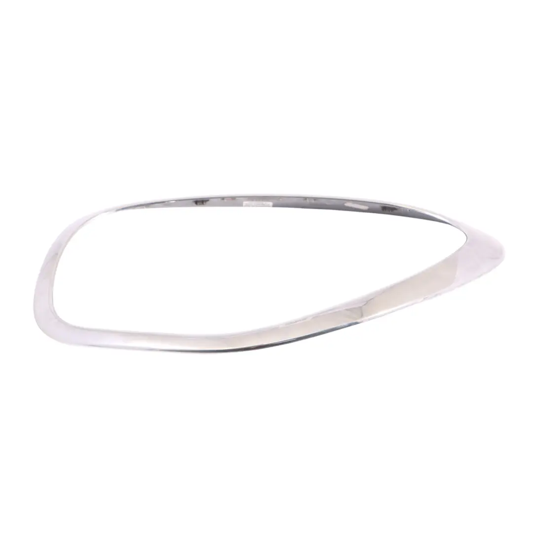 Anello copertura cromata faro anteriore sinistro per Mini Cooper R60 R61 con numero di parte 9801573 Mini Cooper R60 R61 Anello copertura cromata faro anteriore sinistro - SKU 9801573-1 - Numero di parte 9801573