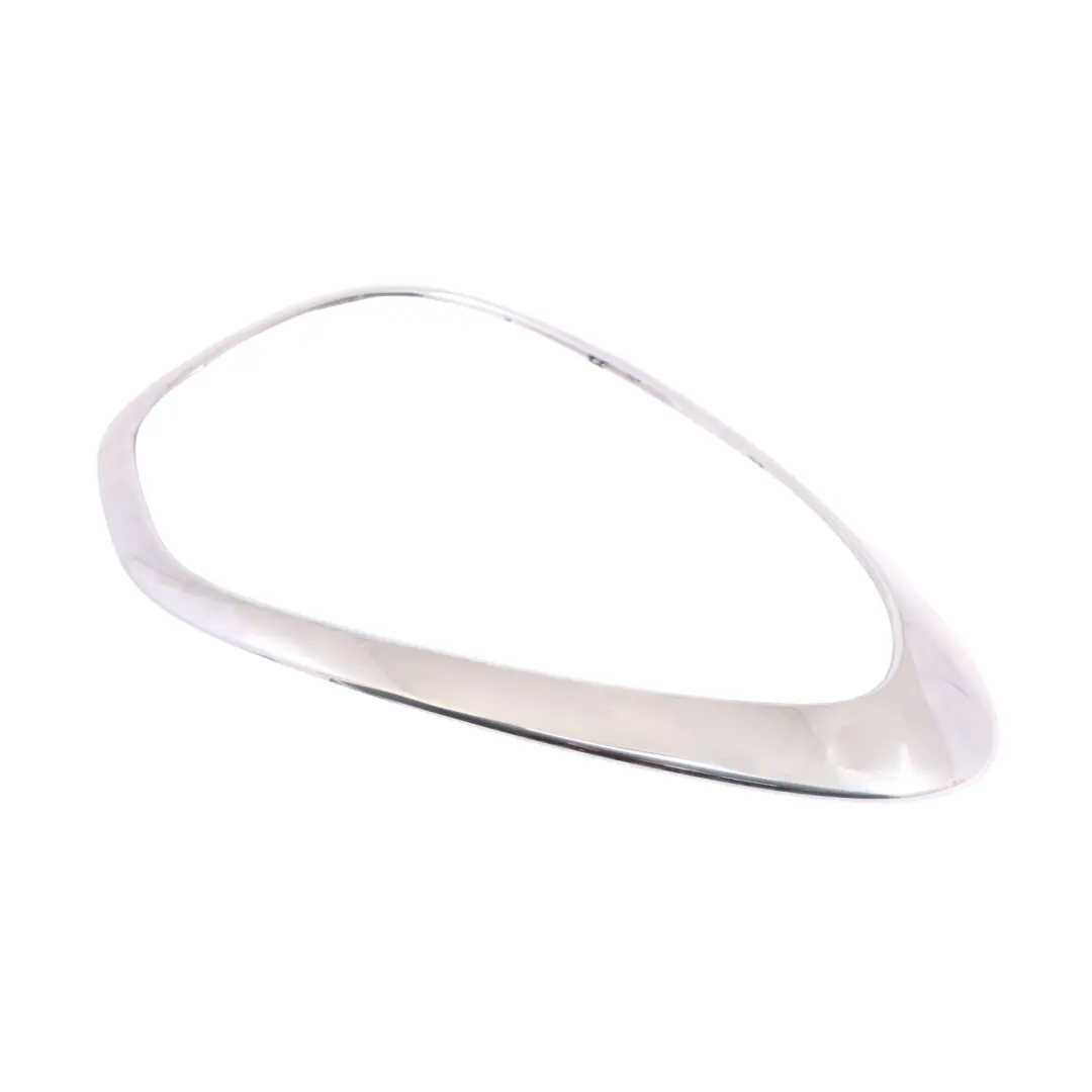 Anillo embellecedor cromado para faro izquierdo para Mini Cooper R60 R61 con número de pieza 9801573 Mini Cooper R60 R61 Anillo embellecedor cromado para faro izquierdo - SKU 9801573-1 - Número de pieza 9801573
