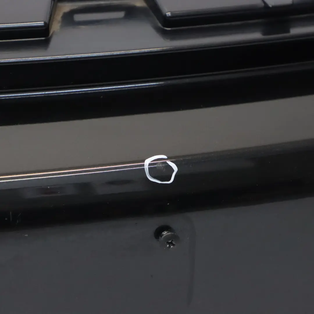 Complete Front Bumper Trim Panel Absolute Black Metallic - B11 to Mini R60 R61 with Part number 9807196 Mini R60 R61 Complete Front Bumper Trim Panel Absolute Black Metallic - B11 - SKU 9807196-ABS - Part number 9807196