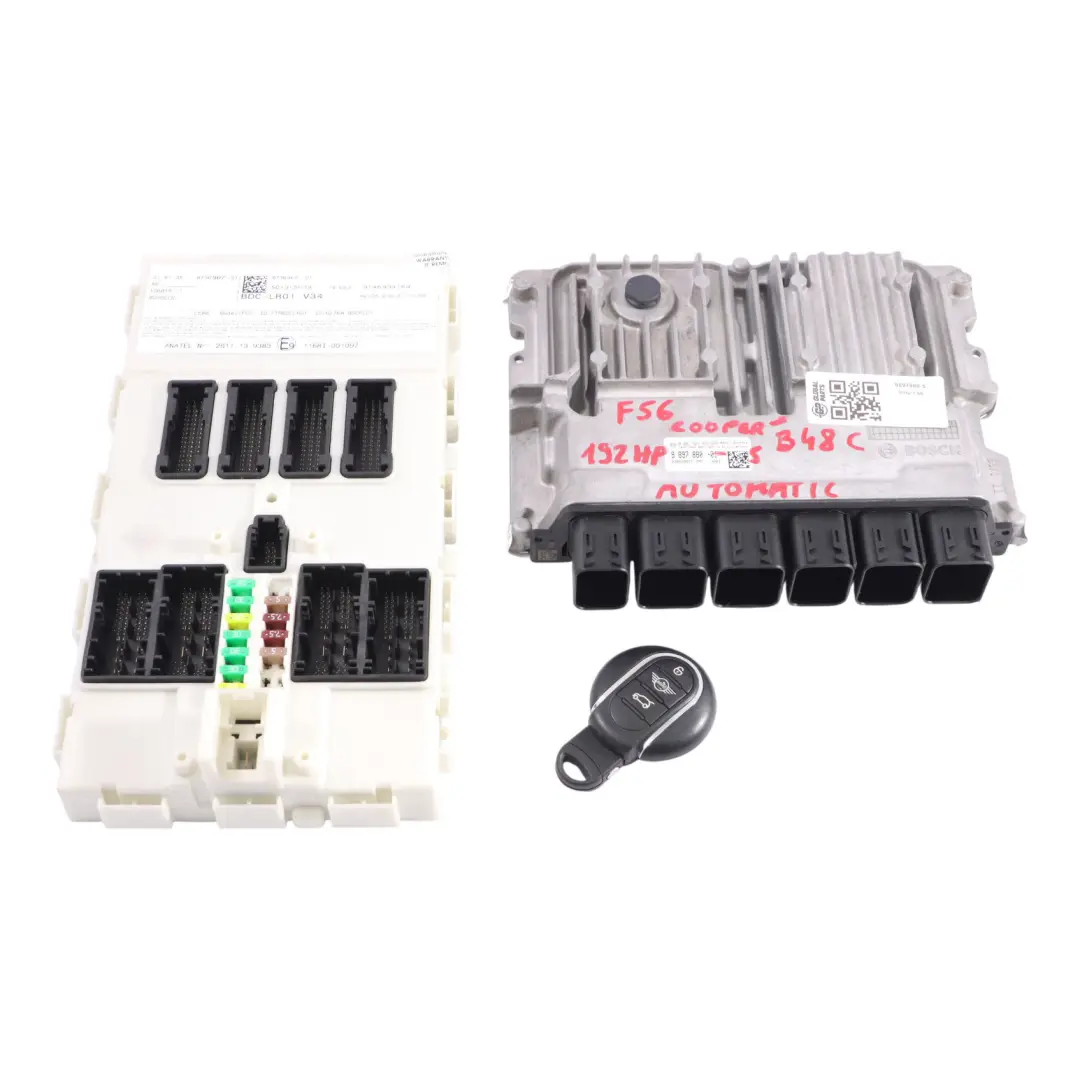 B48C 192HP Komputer Silnika ECU BDC + Kluczyk do Mini Cooper S F55 F56 o numerze 9897880 Mini Cooper S F55 F56 B48C 192HP Komputer Silnika ECU BDC + Kluczyk - SKU 9897880-5 - Numer Części 9897880