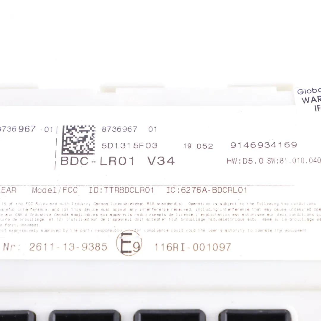 Mini Cooper S F55 F56 B48C 192HP Motore ECU Kit BDC + Chiave Automatico - SKU 9897880-5 - Numero di parte 9897880