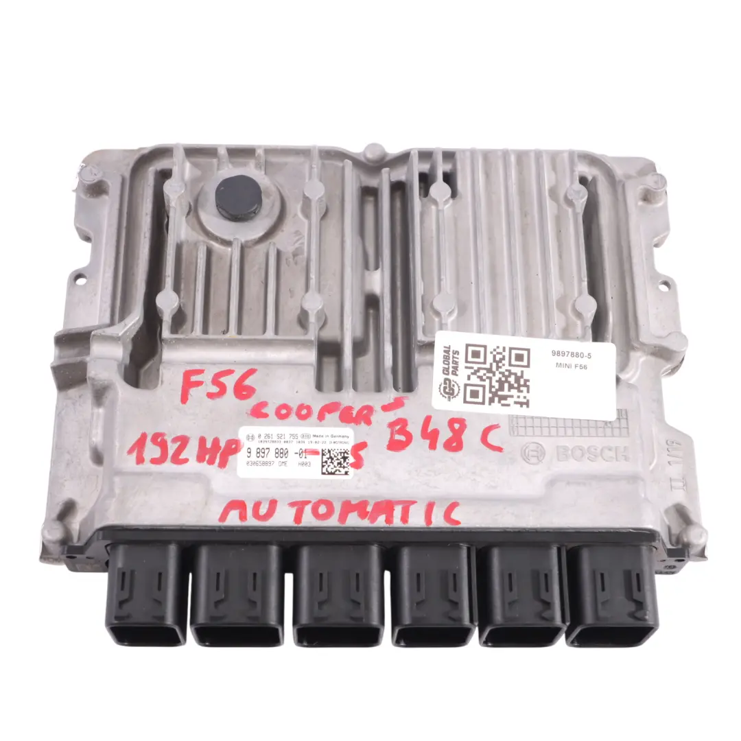 B48C 192HP Petrol Engine ECU Kit BDC + Key Mini Cooper S F55 F56 - SKU 9897880-5 - Part number 9897880