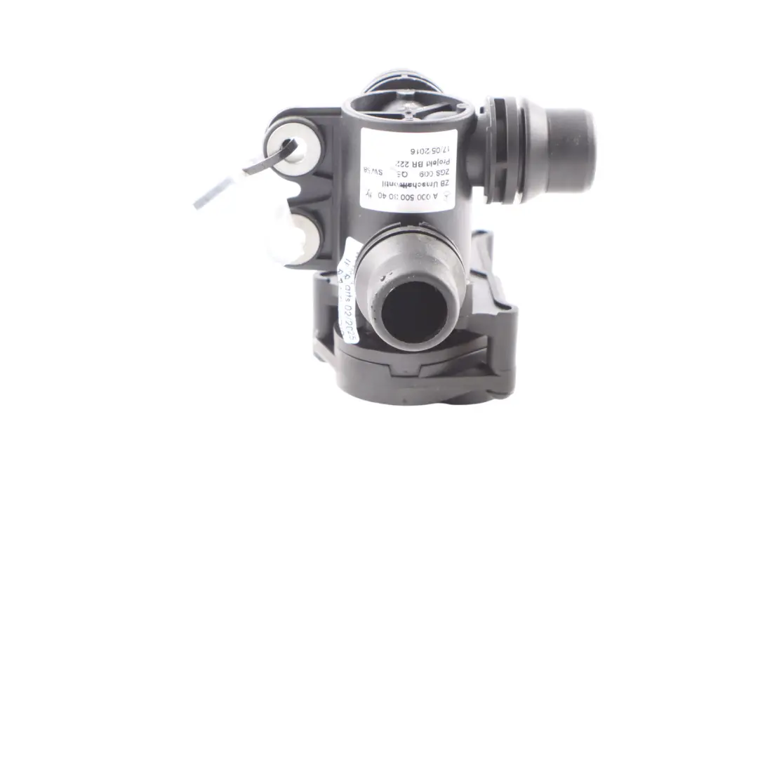 Cooling System Coolant Water Valve to Mercedes W205 Engine with Part number A0005003040 Mercedes W205 Engine Cooling System Coolant Water Valve - SKU A0005003040 - Part number A0005003040