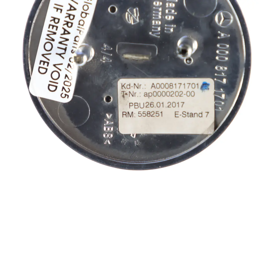  Emblema del cappuccio Mercedes W213 C238 Logo anteriore Badge - SKU A0008171701-1 - Numero di parte A0008171701