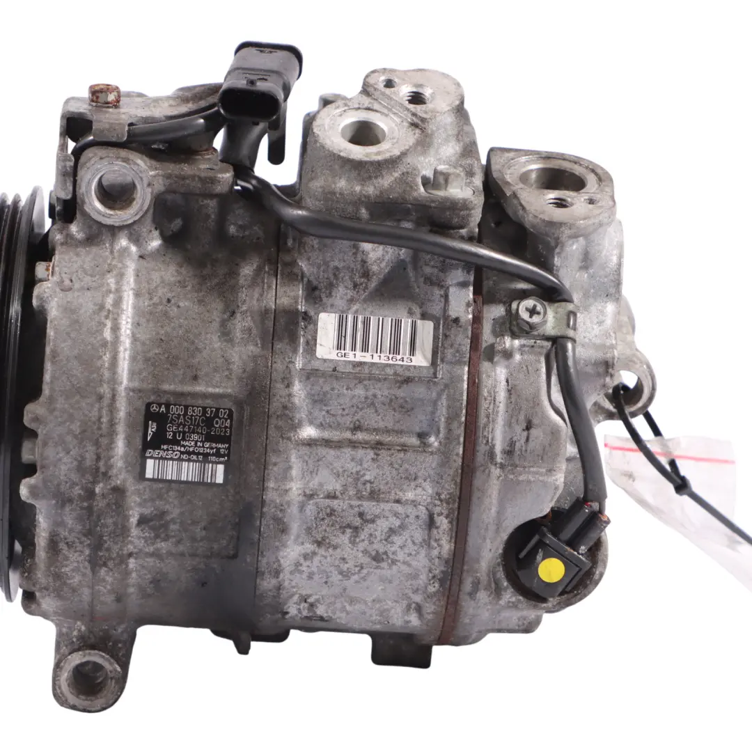 Conditioning Pump Mercedes W166 C217 W222 W292 A/C Compressor to Air with Part number A000830372 Air Conditioning Pump Mercedes W166 C217 W222 W292 A/C Compressor - SKU A0008303702 - Part number A000830372
