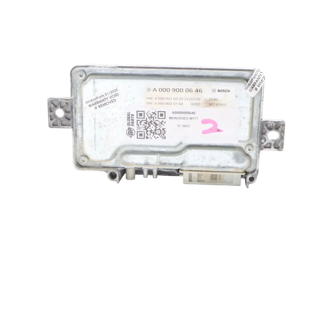  Parktronic Mercedes C118 C167 W177 W247 Parking Control Unit Module - SKU A0009000646 - Part number A0009000646