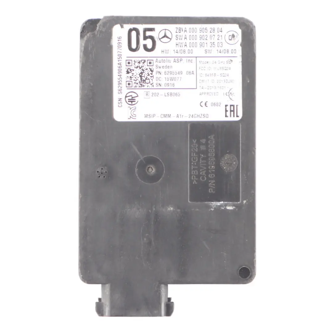Radar Sensor Mercedes W176 W207 W246 Front Control Unit Module to with Part number A0009052804 Radar Sensor Mercedes W176 W207 W246 Front Control Unit Module - SKU A0009052804-1 - Part number A0009052804