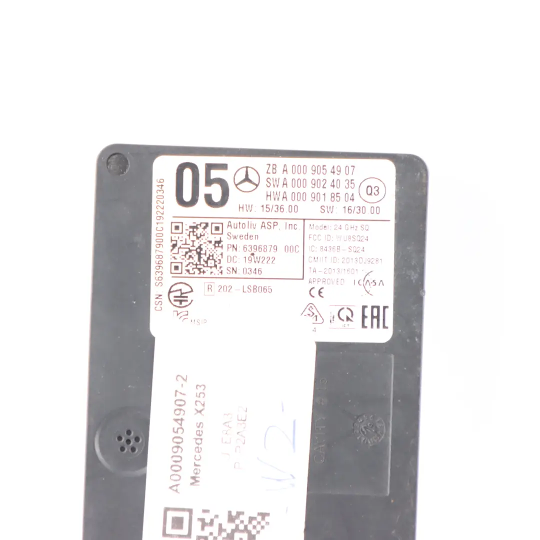 Module Mercedes C253 C292 X253 GLC220D Front Radar Sensor Module to with Part number A0009054907 Module Mercedes C253 C292 X253 GLC220D Front Radar Sensor Module - SKU A0009054907-2 - Part number A0009054907