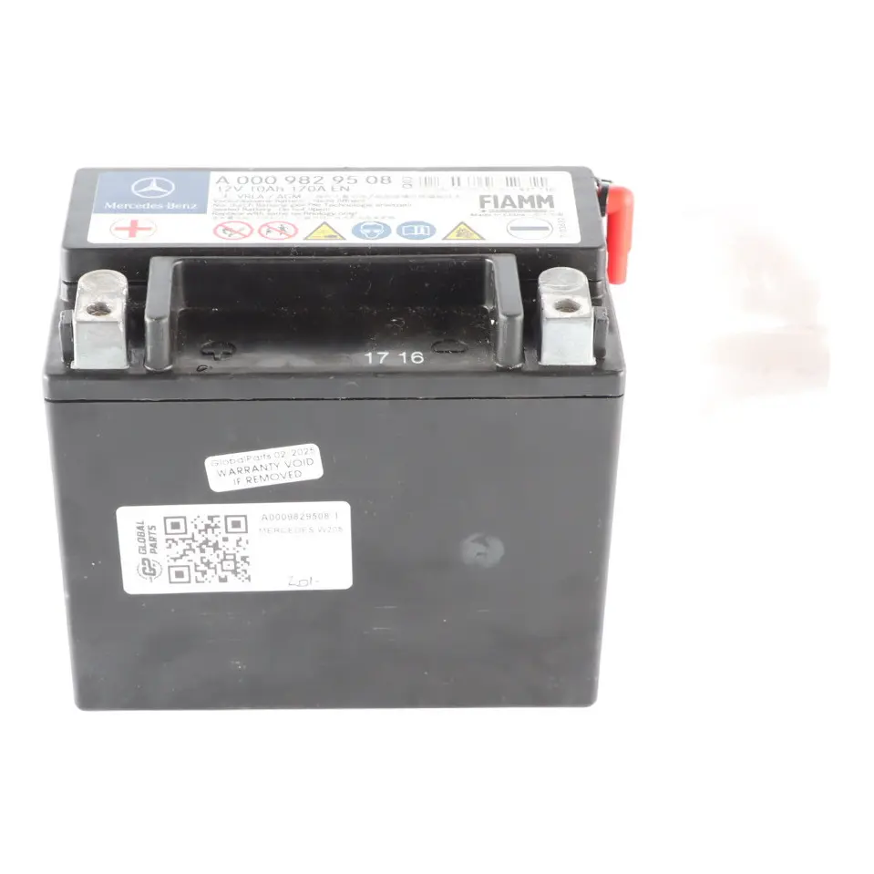 Mercedes W205 W213 10Ah 170A Auxiliary Additional Generator Battery A0009829508