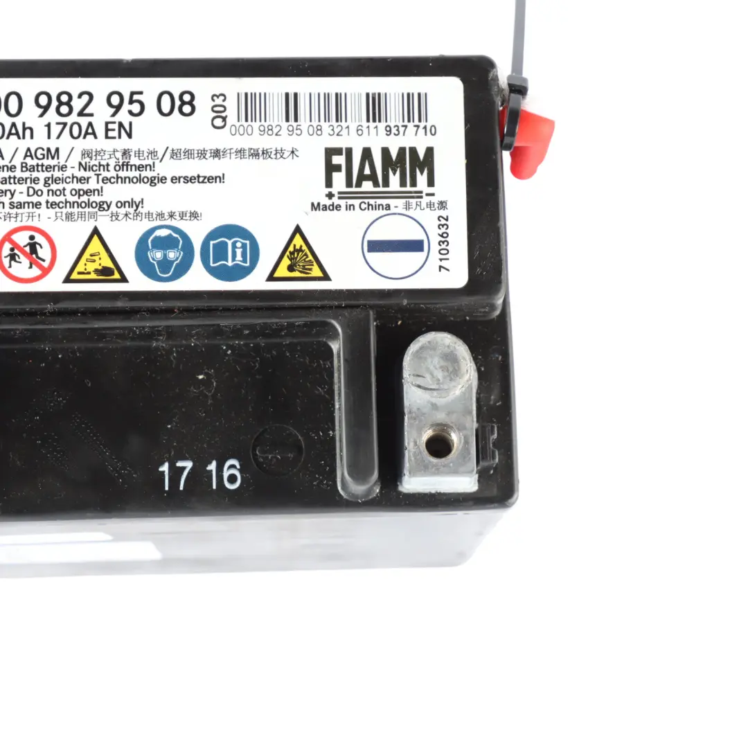 Mercedes W205 W213 10Ah 170A Auxiliary Additional Generator Battery - SKU A0009829508-1 - Part number A0009829508