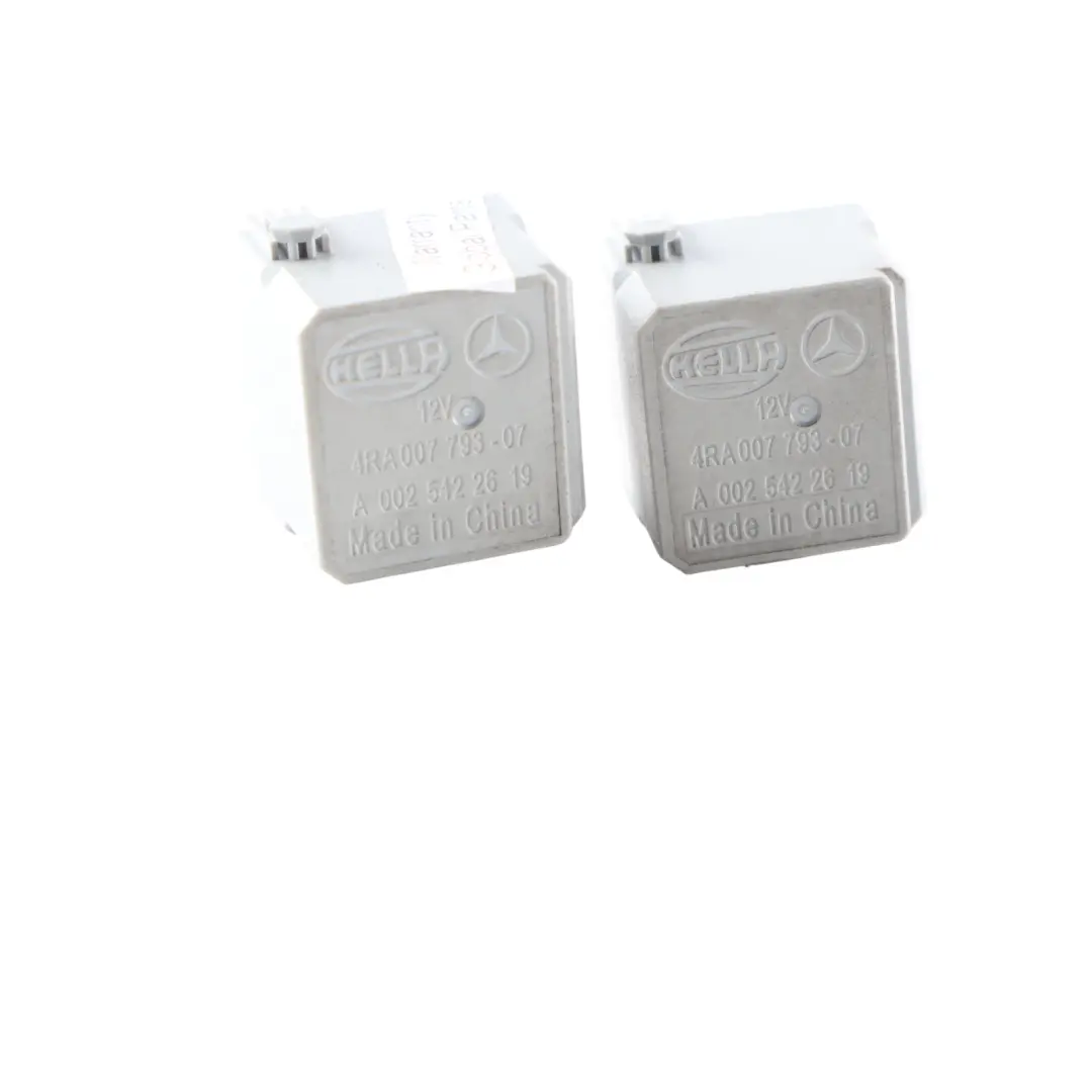  Relé Mercedes W203 W204 W212 W639 W906 4 polos Gris Hella 12V SET X2 - SKU A0025422619-3 - Número de pieza A0025422619