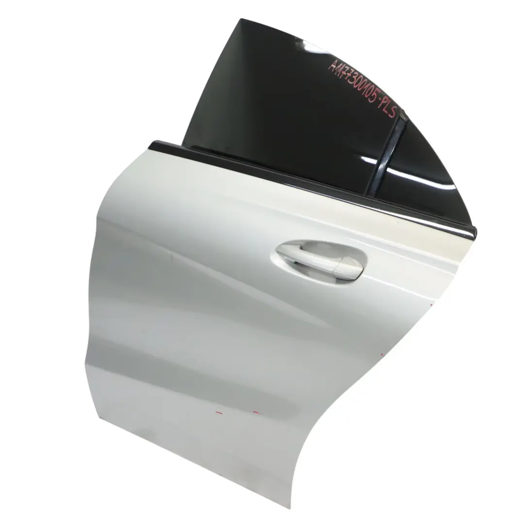 Door Rear Left N/S Polar Silver Metallic - 761 to Mercedes CLA C117 with Part number A1177300105 Mercedes CLA C117 Door Rear Left N/S Polar Silver Metallic - 761 - SKU A1177300105-PLS - Part number A1177300105
